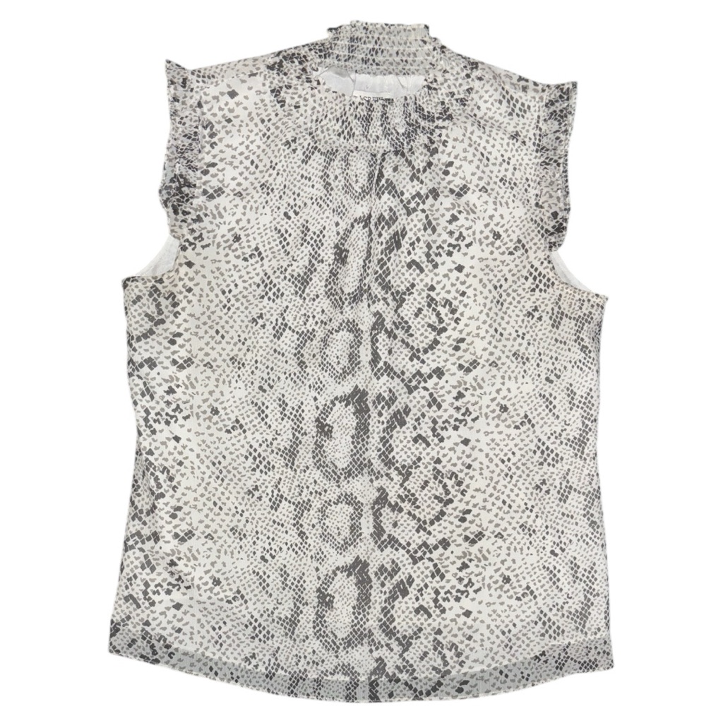 J. Crew Snakeskin Sleeveless Blouse